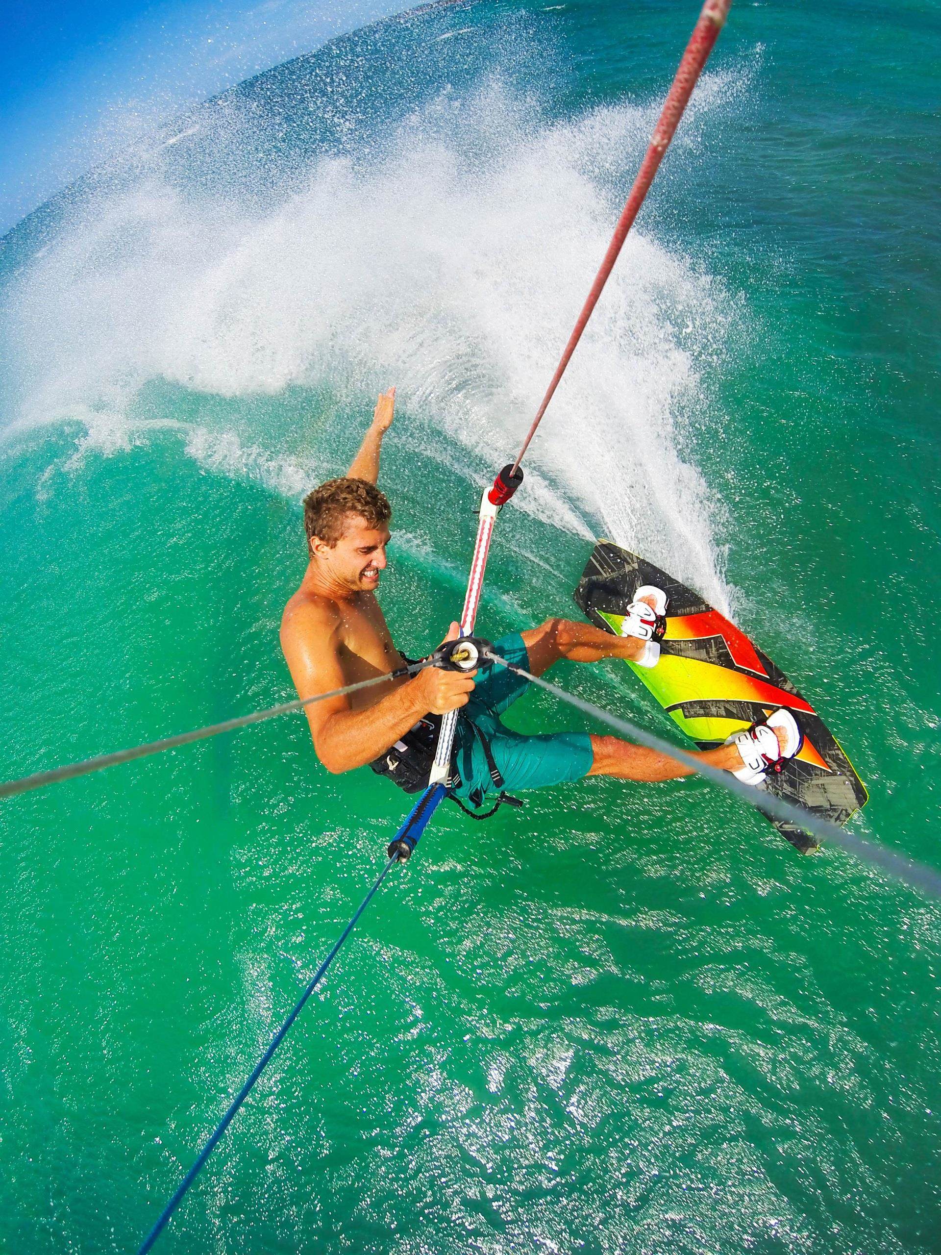 Wind Surfer on a wave